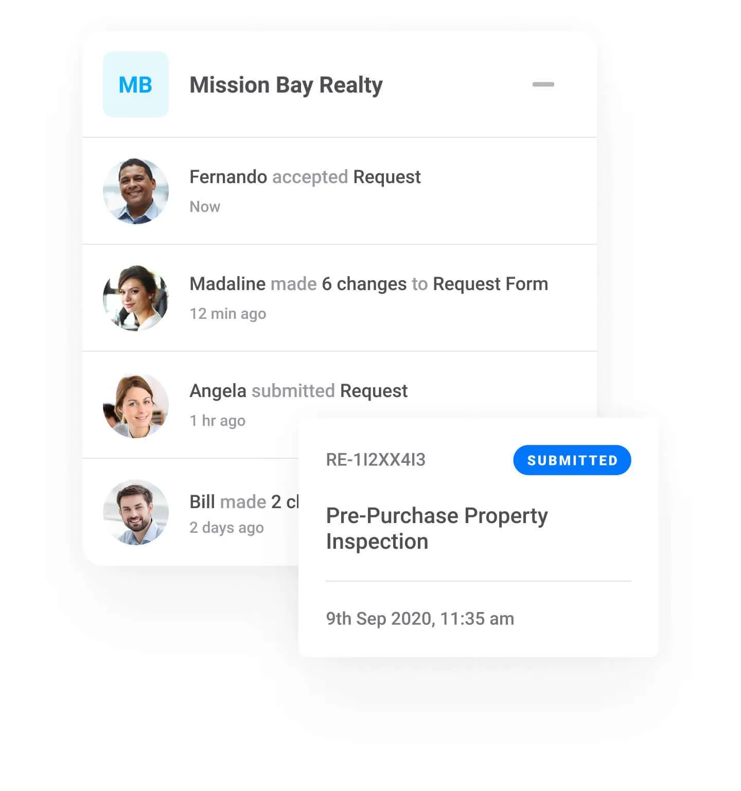 Inspections from multiple clients managed in one workspace