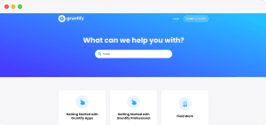 Gruntify help center screenshot