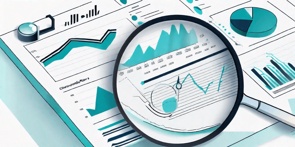 A desktop with a magnifying glass hovering over a service report